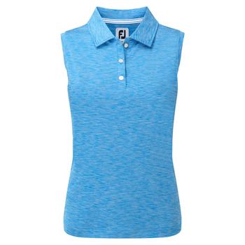 FootJoy Ladies Interlock Sleeveless Shirt - Electric Blue - main image